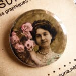 Badge vintage Ces fleurs pour vous