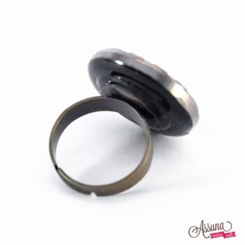 Bague Gisèle argentée dos