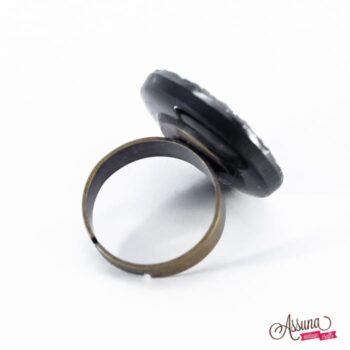 Assuna - Bague Gisèle bleue - Dos