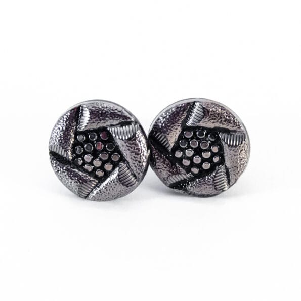 Silver coloured studs earrings Arlette