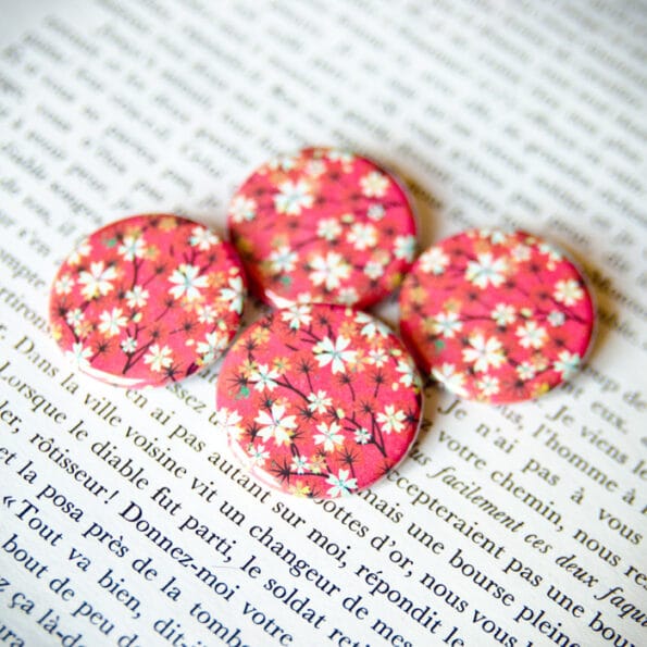 Badge Sakura Fuchsia 2