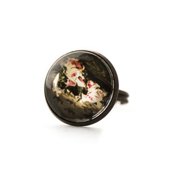 Bague carte postale Lit de Roses