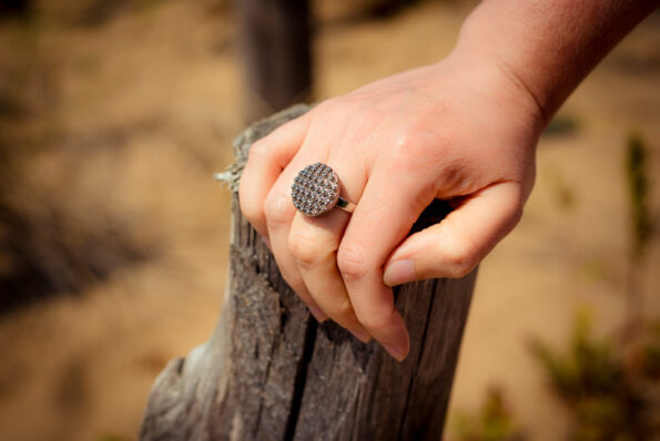 Assuna - Petite bague Bertille argentée - Look