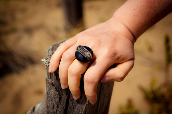 Bague Georgette argentée - Look