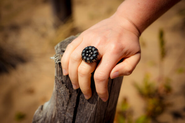 Bague Thérèse argentée - Look