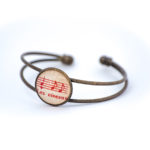 Bracelet partition rouge les oiseaux