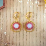 Assuna – Boucles d’oreilles petites dormeuses cercles Lise inspiration vintage