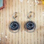 Assuna – Boucles d’oreilles tendance grandes dormeuses cercles Faustine argent inspiration vintage