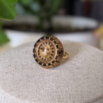 Assuna – Bague Mathilde dorée – Bague bouton ancien d’inspiration vintage