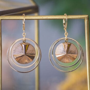 Assuna - Grandes boucles Lunare Angèle doré - inspiration vintage