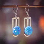 Assuna – Boucles d’oreilles Ysée Luna – bouton ancien 1940 – boucles d’oreilles inspiration vintage acier inoxydable