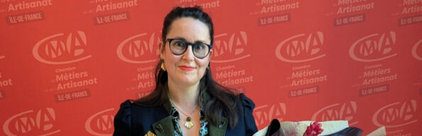 Géraldine Bellanger, lauréate du Prix d'Excellence de l'Artisanat d'Art 2025 de la Chambre des Métiers et de l'Artisanat de la Seine-Saint-Denis pour sa marque Assuna Vintage Crafts