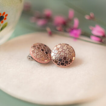 Boucles d'oreilles clips Eugénie rose