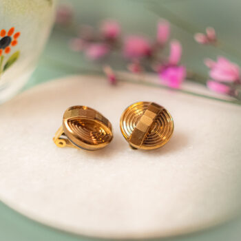 Boucles d'oreilles clips Zoé doré