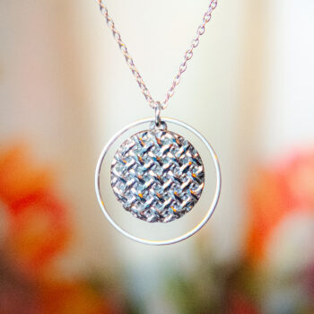 Collier Astre Phylise - Assuna Vintage Crafts - collier argenté style rétro, collier art déco, collier vintage argenté pour femme, bijoux collier rétro argentés faits main en pièce unique, collier au style rétro, collier vintage fait main, collier cadeau