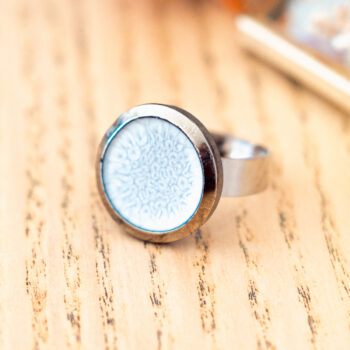 Petite bague Judith - Assuna Vintage Crafts - bague argentée style rétro, bague art déco, bague vintage argenté pour femme, bijoux bagues rétro argentés faits main en pièce unique, bague au style rétro, bague vintage fait main, bague cadeau