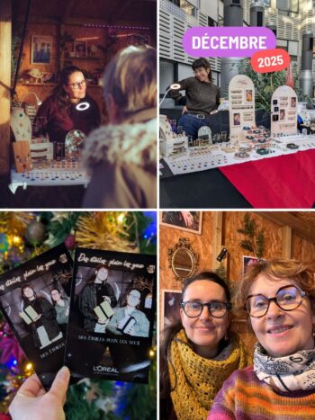 En décembre, les marchés de Noël ont démarré… et l’accueil a été incroyable !Merci à toutes et tous d’avoir été si nombreux·ses à Tiffauges, mais aussi lors des ventes privées chez L’Oréal, EDF et Generali. Cette énergie et ce soutien ont largement effacé les mois plus mitigés.