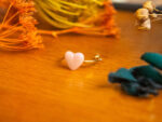 Bague fine Barbara rose dorée – bague boutons ancien cœur – bague coeur – bague saint-valentin